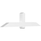 Ekena Millwork Eugene Architectural Grade PVC Gable Bracket, 84"W x 21"H x 6"D x 6"F, 6/12 Pitch GBP084X21X0606EUG00 - alternate 1